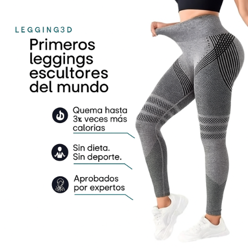 Leggings 3D que moldean y reducen celulitis - [Compra 1 y llévate 2]
